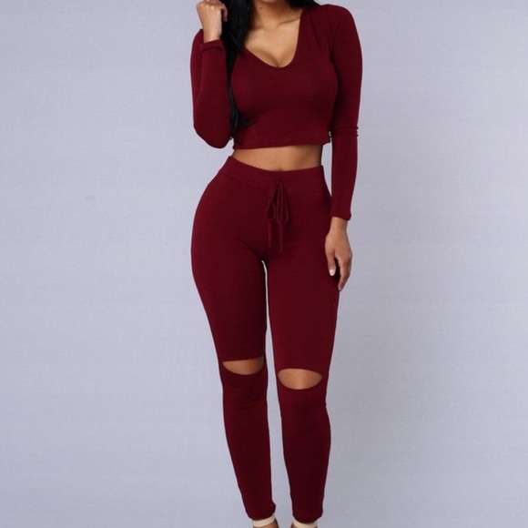 Burgundy Lounge Set